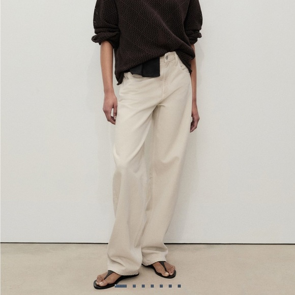 Mango Denim Baggy Relaxed Fit Jeans - Picture 1 of 13